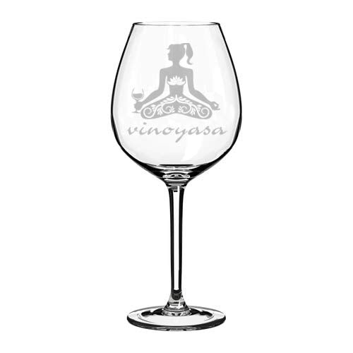 Wine Glass Goblet Yoga Vinoyasa (20 oz Jumbo)