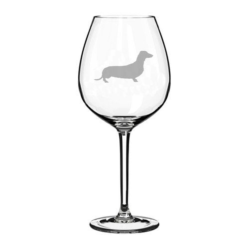 20 oz Jumbo Wine Glass Dachshund