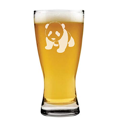 15 oz Beer Pilsner Glass Baby Panda