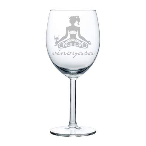 Wine Glass Goblet Yoga Vinoyasa (10 oz)