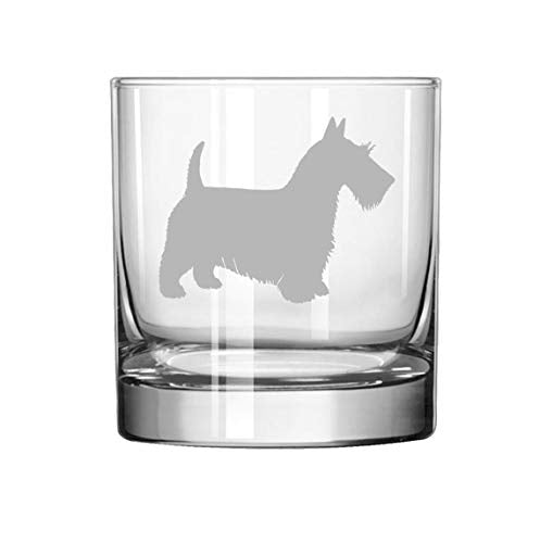 11 oz Rocks Whiskey Highball Glass Scottie Scottish Terrier