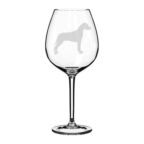 Wine Glass Goblet Rhodesian Ridgeback (20 oz Jumbo)