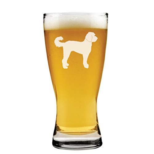 15 oz Beer Pilsner Glass Labradoodle