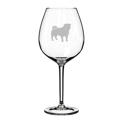 20 oz Jumbo Wine Glass Pug,MIP