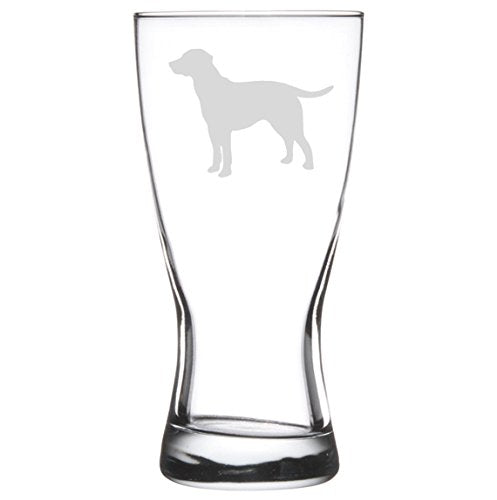 15 oz Beer Pilsner Glass Labrador Retriever