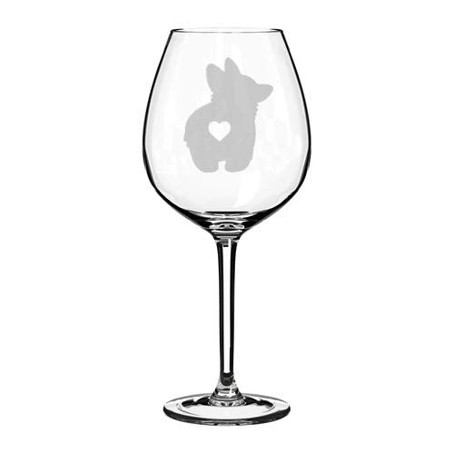 Wine Glass Goblet Corgi Butt (20 oz Jumbo)