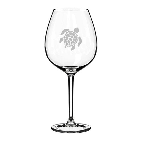 20 oz Jumbo Wine Glass Sea Turtle,MIP