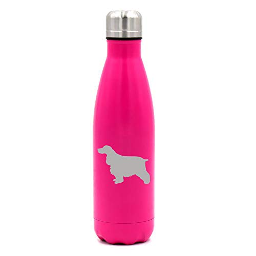 MIP Brand 17 oz. Double Wall Vacuum Insulated Stainless Steel Water Bottle Travel Mug Cup Cocker Spaniel (Pink)