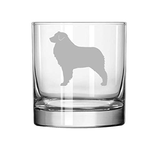 11 oz Rocks Whiskey Highball Glass Australian Shepherd