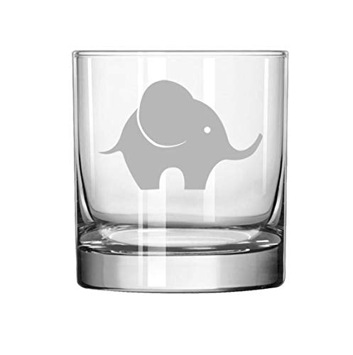 11 oz Rocks Whiskey Highball Glass Baby Elephant