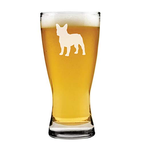 15 oz Beer Pilsner Glass French Bulldog