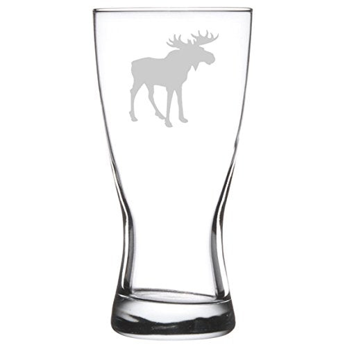 15 oz Beer Pilsner Glass Moose