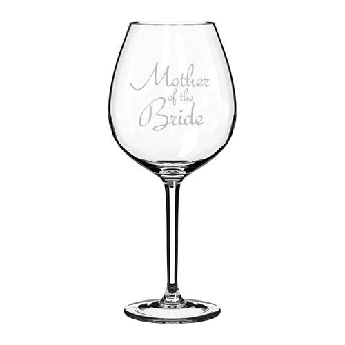 Wine Glass Goblet Wedding Mother of the Bride (20 oz Jumbo),MIP