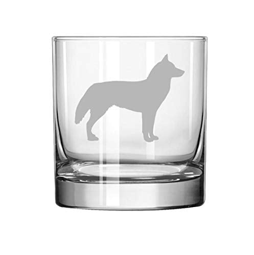 11 oz Rocks Whiskey Highball Glass Siberian Husky