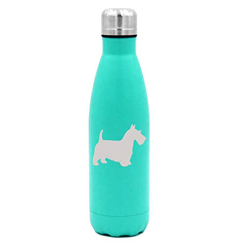 MIP Brand 17 oz. Double Wall Vacuum Insulated Stainless Steel Water Bottle Travel Mug Cup Scottie Scottish Terrier (Light-Blue)