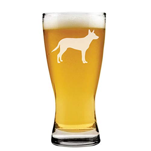 15 oz Beer Pilsner Glass Australian Kelpie