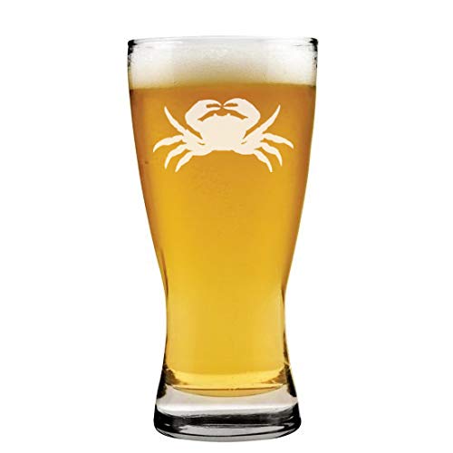 15 oz Beer Pilsner Glass Crab