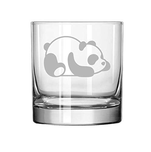 11 oz Rocks Whiskey Highball Glass Lazy Panda