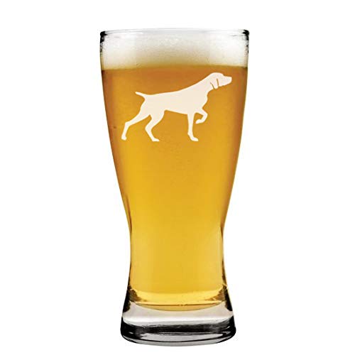 15 oz Beer Pilsner Glass German Shorthaired Pointer