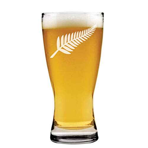 15 oz Beer Pilsner Glass New Zealand Silver Fern