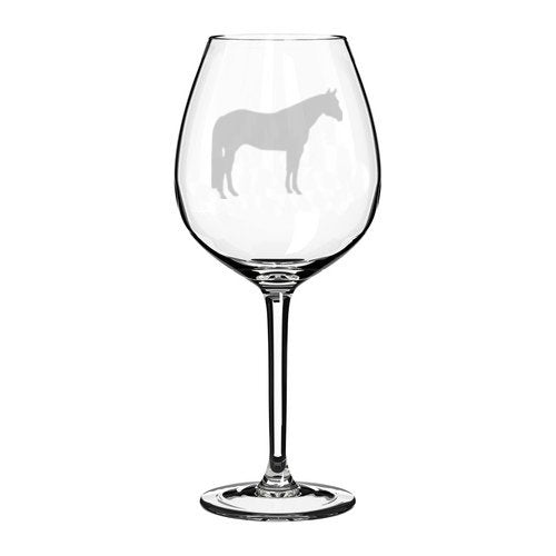 Wine Glass Goblet Quarter Horse (20 oz Jumbo)