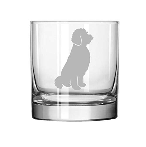 11 oz Rocks Whiskey Highball Glass Goldendoodle