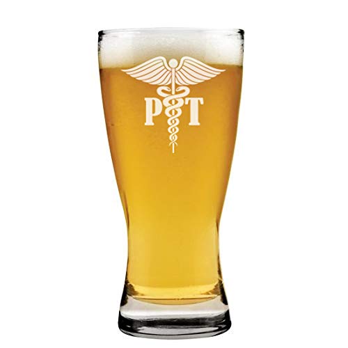 15 oz Beer Pilsner Glass PT Physical Therapist