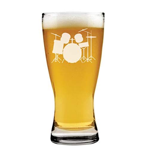 15 oz Beer Pilsner Glass Drum Set