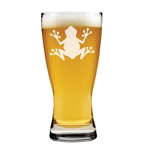 15 oz Beer Pilsner Glass Frog