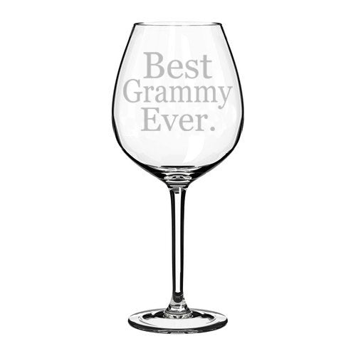 Wine Glass Goblet Grandma Grandmother Best Grammy Ever (20 oz Jumbo)