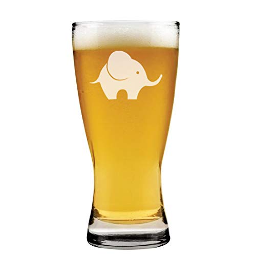 15 oz Beer Pilsner Glass Baby Elephant