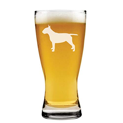 15 oz Beer Pilsner Glass Bull Terrier