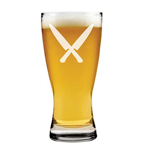 15 oz Beer Pilsner Glass Chef Knives