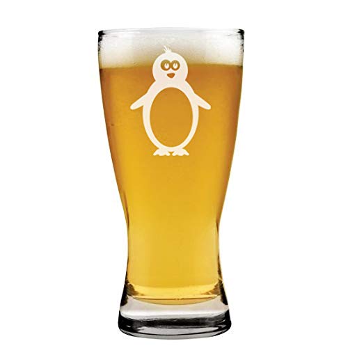 15 oz Beer Pilsner Glass Penguin