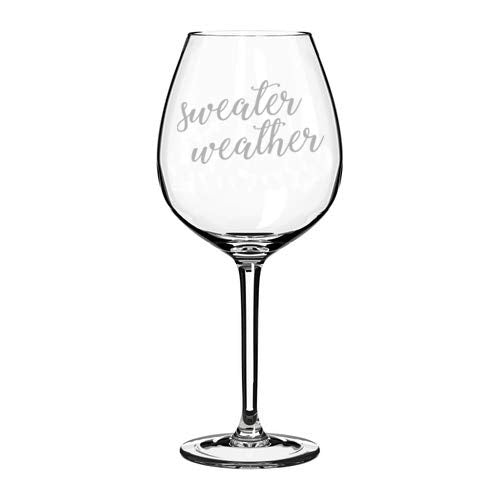Wine Glass Goblet Sweater Weather (20 oz Jumbo)