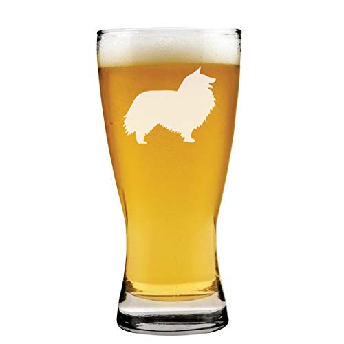 15 oz Beer Pilsner Glass Shetland Sheepdog