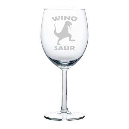 Wine Glass Goblet Winosaur Funny (10 oz)