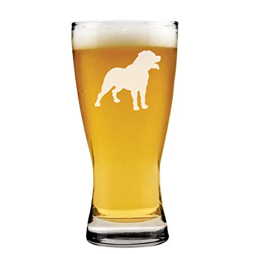 15 oz Beer Pilsner Glass Rottweiler