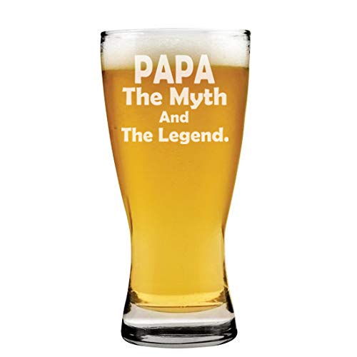 15 oz Beer Pilsner Glass Papa Myth Legend