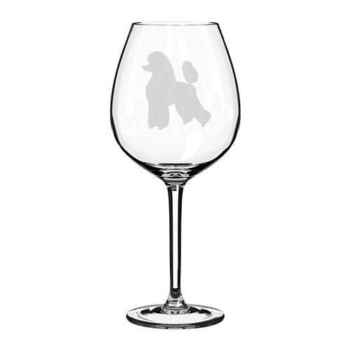 Wine Glass Goblet Poodle (20 oz Jumbo)
