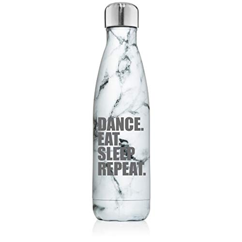 17 oz. Double Wall Vacuum Insulated Stainless Steel Water Bottle Travel Mug Cup Dance Eat Sleep Repeat