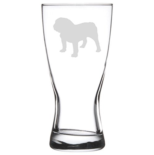 15 oz Beer Pilsner Glass Bulldog