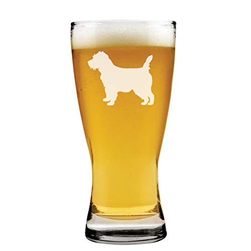 15 oz Beer Pilsner Glass Cairn Terrier