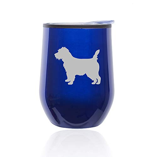 Stemless Wine Tumbler Coffee Travel Mug Glass With Lid Cairn Terrier