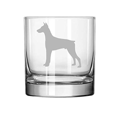 11 oz Rocks Whiskey Highball Glass Doberman