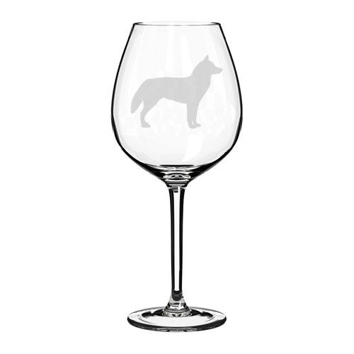 Wine Glass Goblet Siberian Husky (20 oz Jumbo)