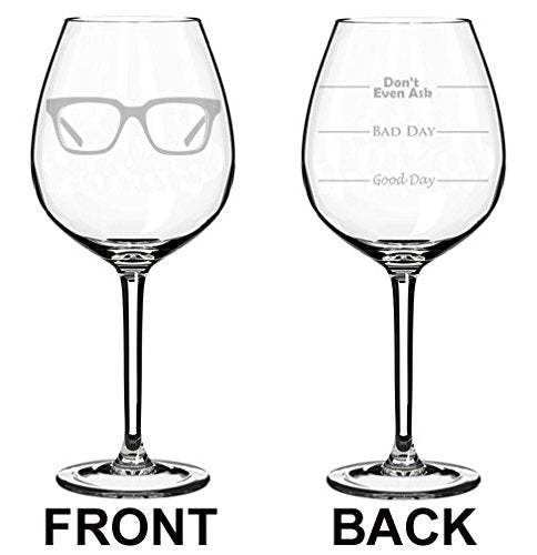 Wine Glass Goblet Two Sided Optometrist Optometry (20 oz Jumbo)