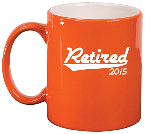 Ceramic Coffee Tea Mug Cup Retired 2015 (Orange)