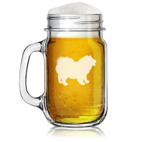 16oz Mason Jar Glass Mug w/Handle Chow Chow