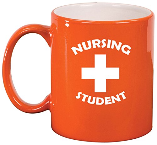 Ceramic Coffee Tea Mug Cup Nursing Student (Orange)